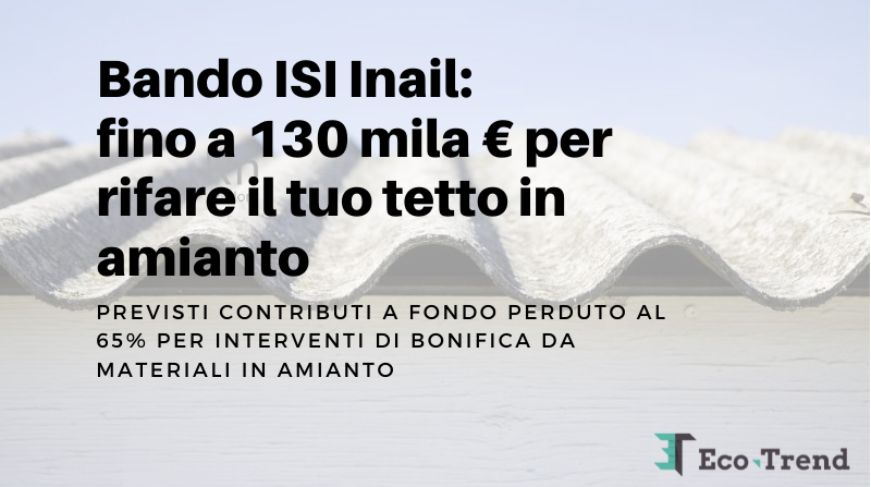Bando Amianto ISI INAIL 2023